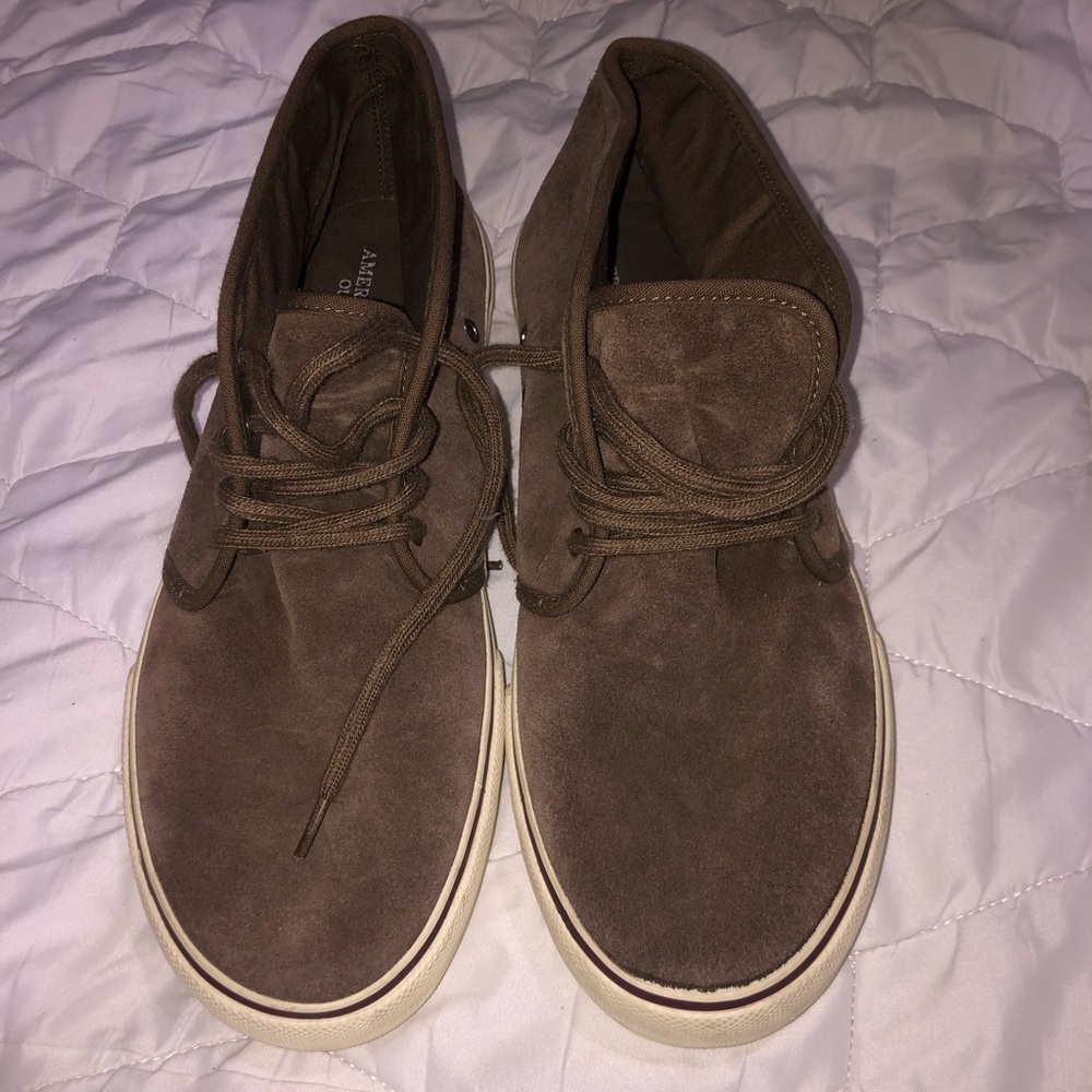 American Eagle Brown Suede Dress Shoes Size 10